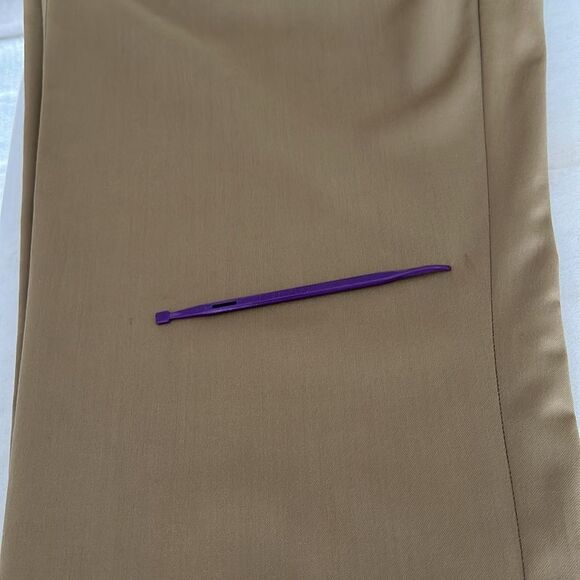 Peter Millar 100% Wool Dress Pants Flat Front Khaki Size 38X32 Made in Peru - Picture 12 of 12